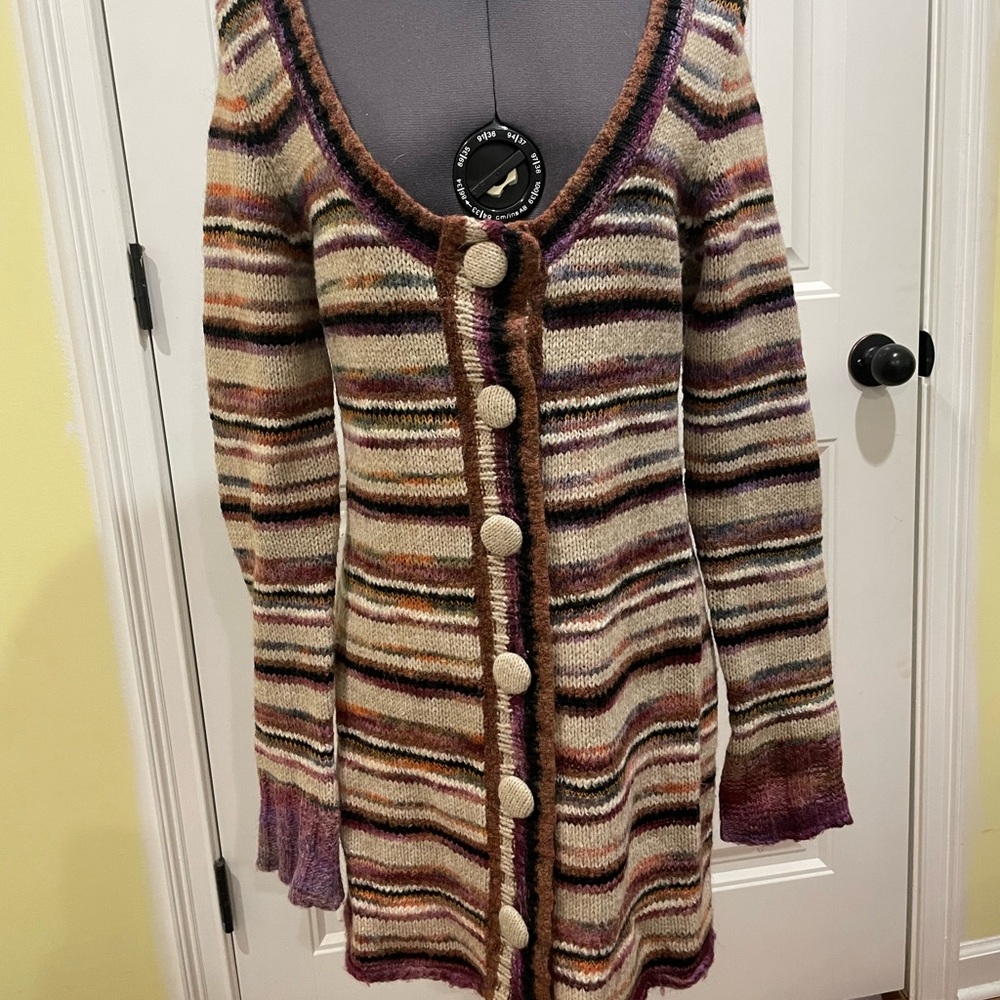 Anthropologie Sleeping on Snow cardigan